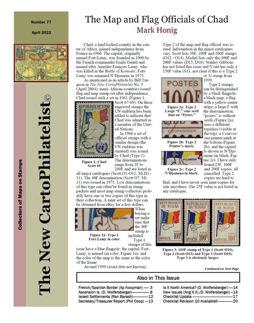 New Carto Philatelist Number 77 April 2022 Cover